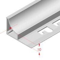 art. 888 PVC profile for joints between floor and lining