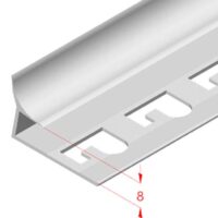 art. 887 SIRINTER Pvc profile 8 mm white